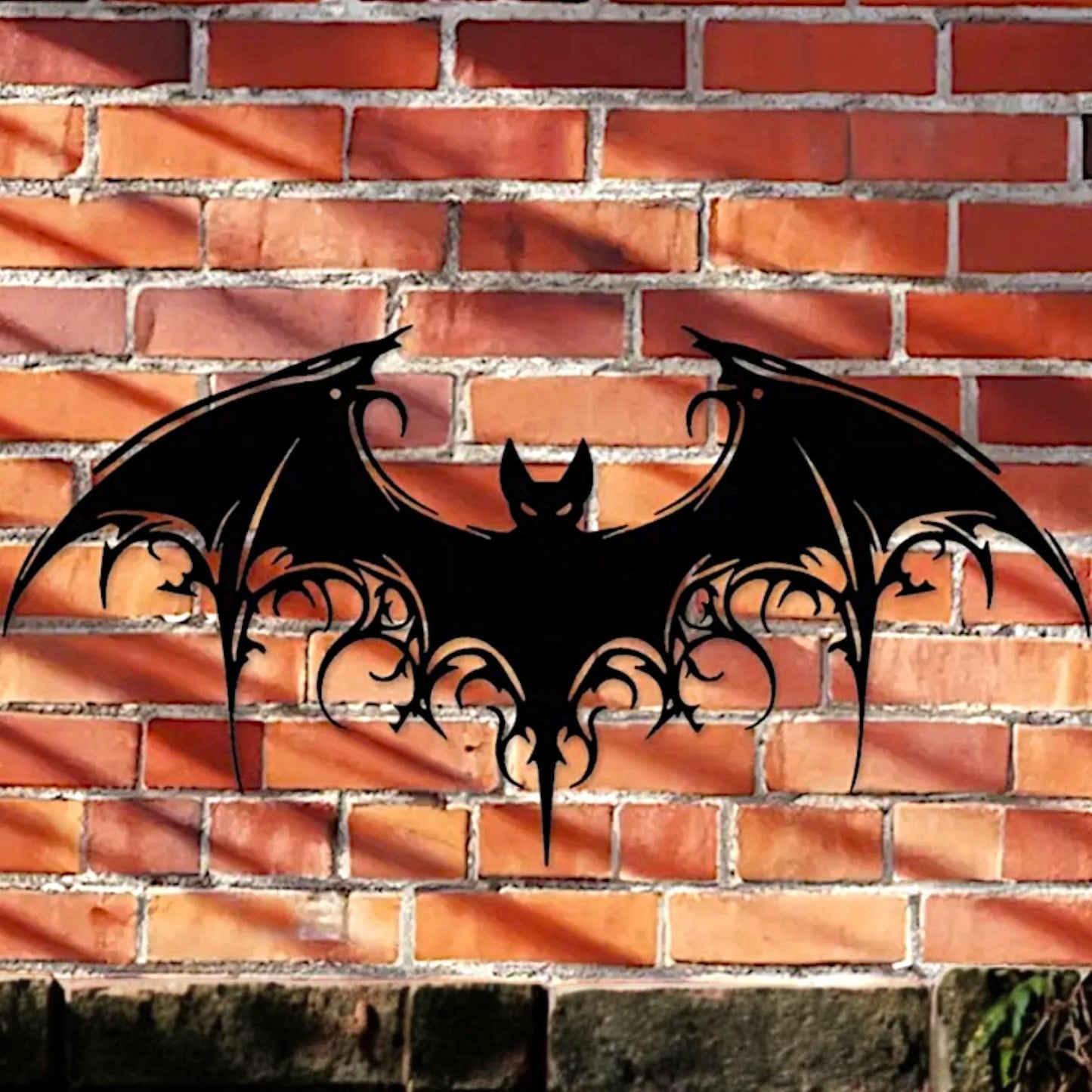 Metal Bat, Halloween Wall Decor, Iron Sign